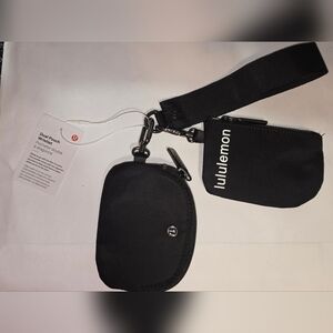 lululemon athletica Black Dual Pouch Wristlet